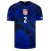 United States Sergino Dest #2 Replica Away Stadium Shirt World Cup 2022 Short Sleeve